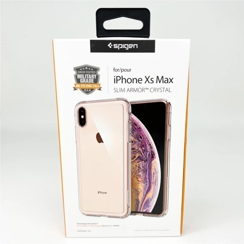 Spigen iPhone XS Max Slim Armor Crystal Clear Case New in Box NWT